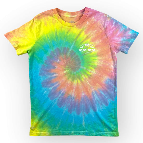 Pastel Rainbow Tie Dye Tee Age 10