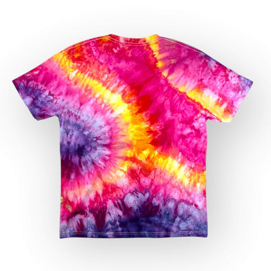 Dark Rainbow Tie Dye Tee - Adults Large