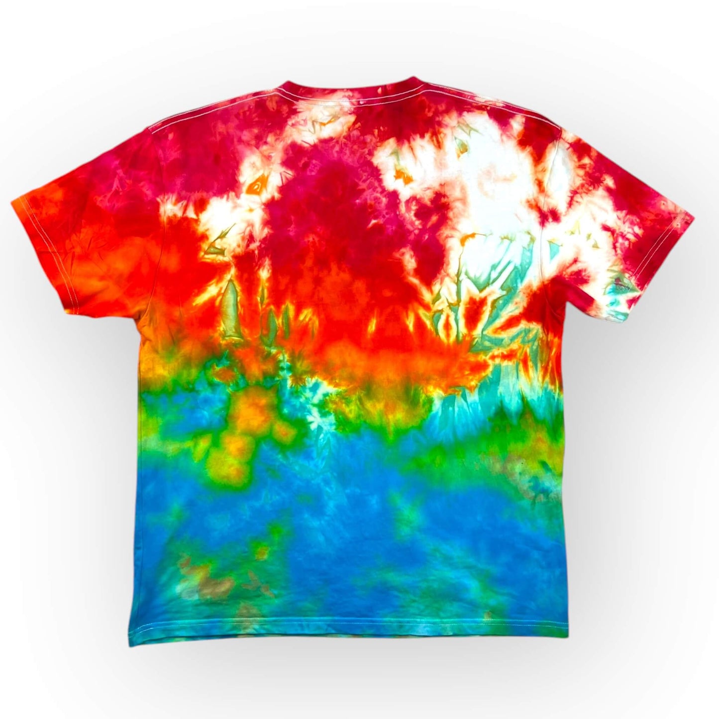 Dark Rainbow Tie Dye Tee - Adult XL