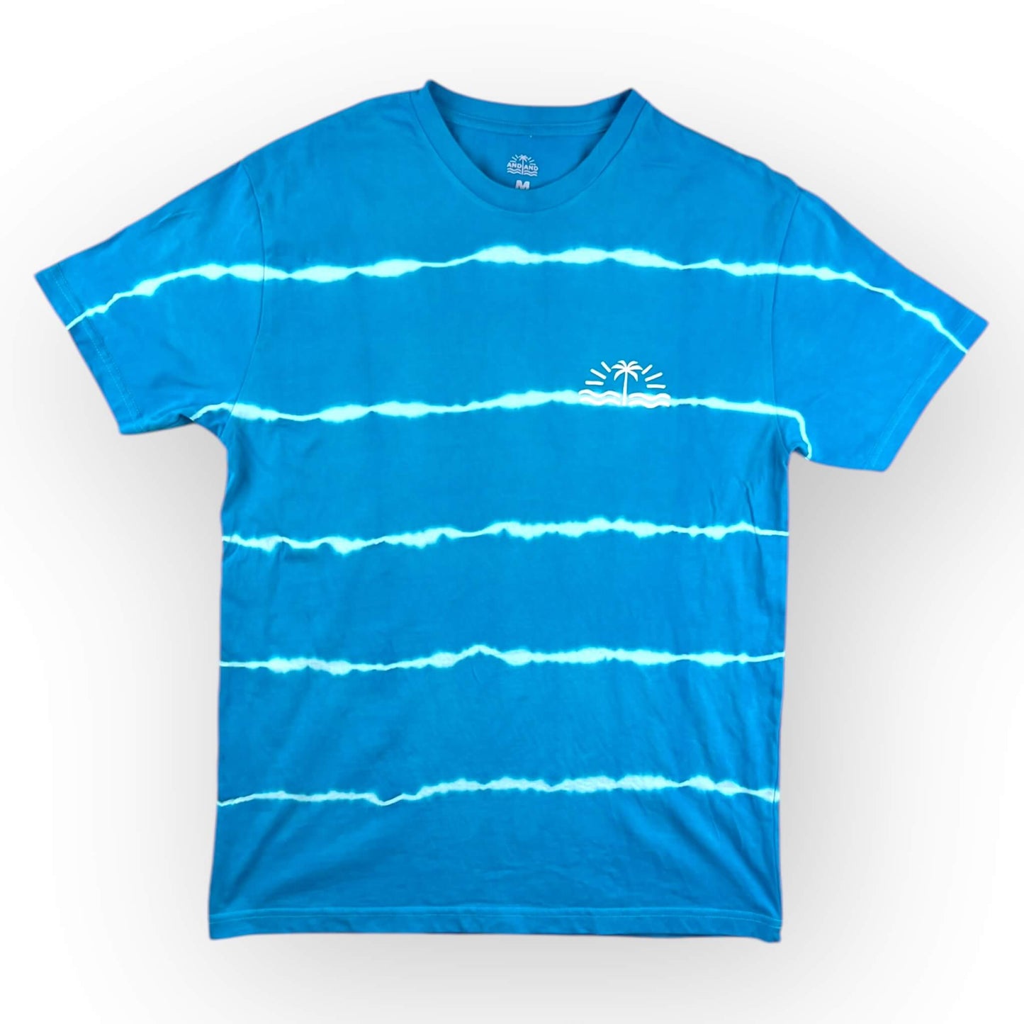 Turquoise Tie Dye Tee - Adults Medium