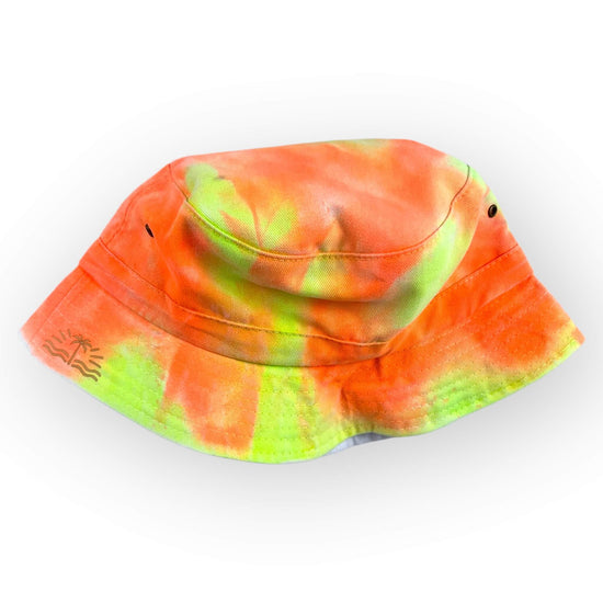 Orange & Yellow Tie Dye Bucket Hat - Older Child / Adult Adjustable