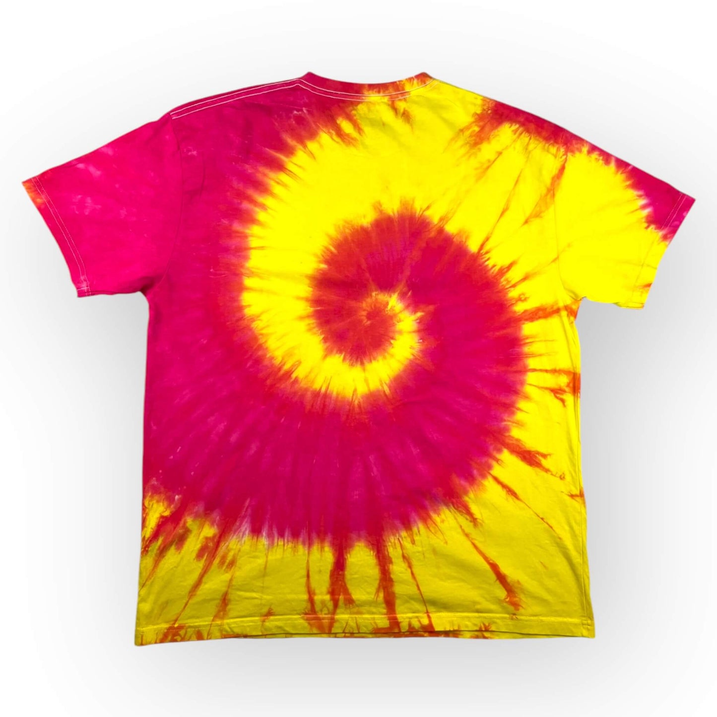 Pink & Yellow Tie Dye Tee - Adult XL