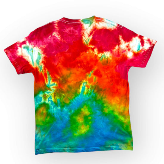 Dark Rainbow Tie Dye Tee - Adults Medium