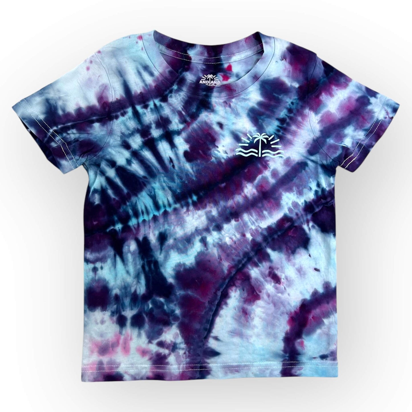 Blues Tie Dye Tee Age 4