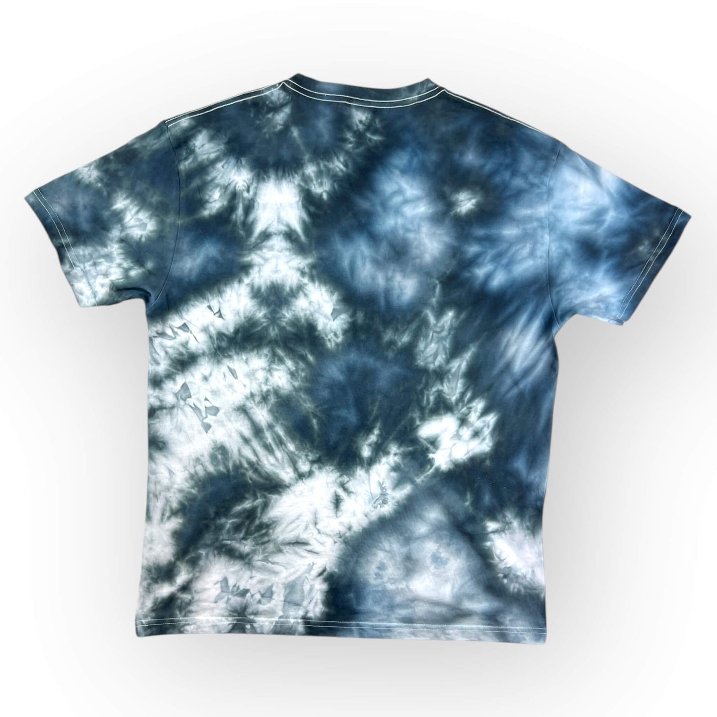 Black & Grey Tie Dye Tee - Adults Large