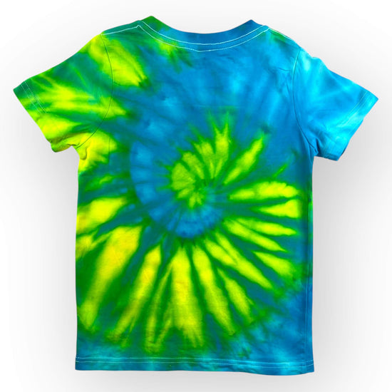 Turquoise & Yellow Tie Dye Tee Age 6