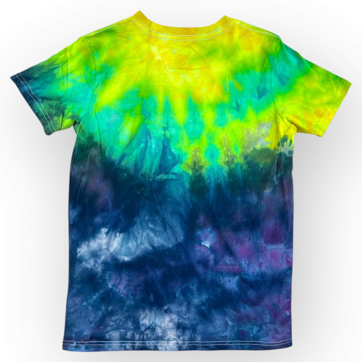 Lime & Blue Tie Dye Tee Age 12