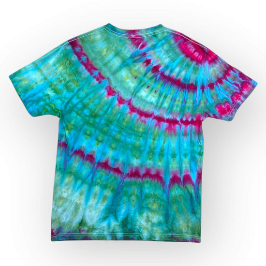 Aqua Pink Tie Dye Tee - Adults Medium