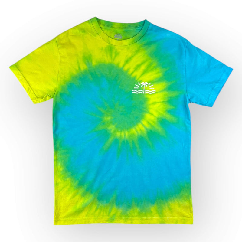 
                  
                    hand dyed Made to Order - Adults Yellow Turquoise Swirl Tee by And And Tie Dye
                  
                