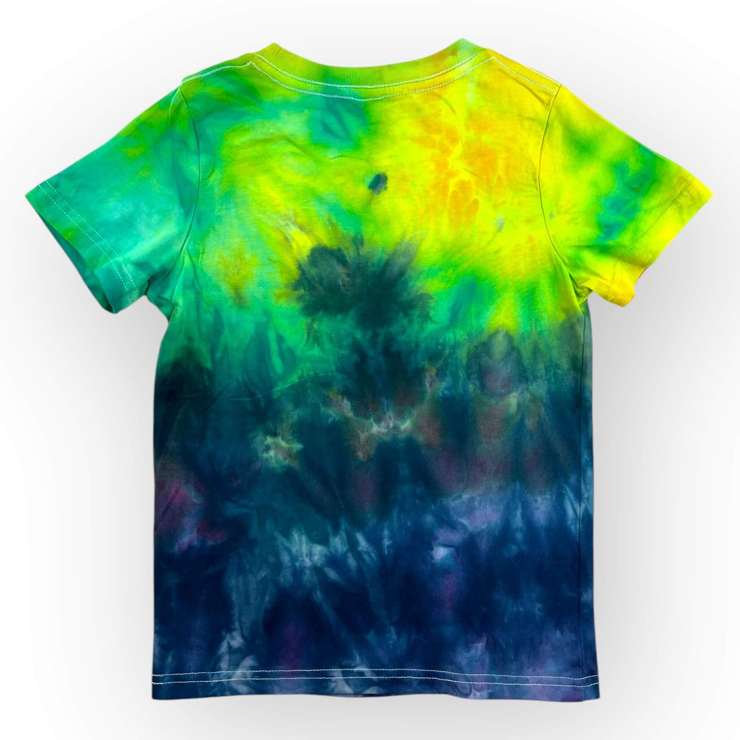 Lime & Blue Tie Dye Tee Age 6