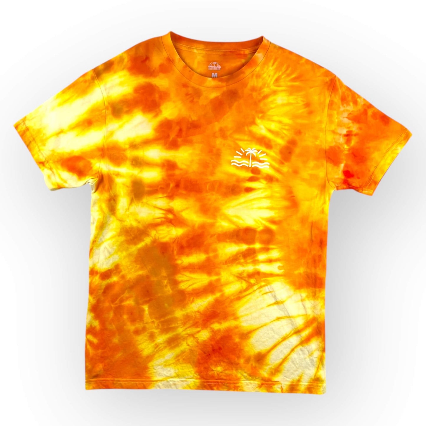 Orange Tie Dye Tee - Adults Medium