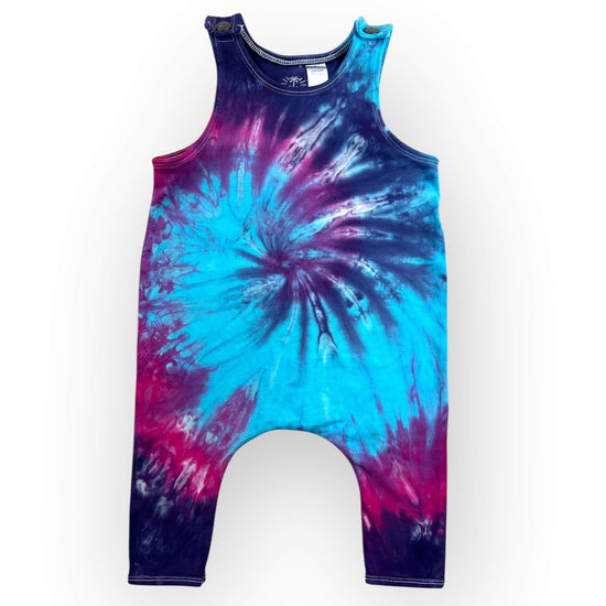 Blues & Pinks Tie Dye Slouch Romper Age 3-6 Months