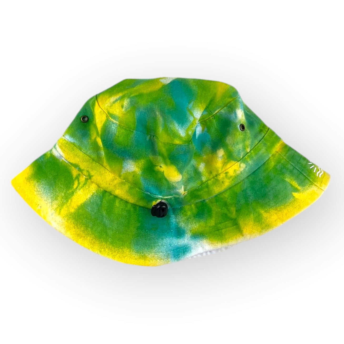 Green & Yellow Tie Dye Bucket Hat - Toddler / Child Adjustable