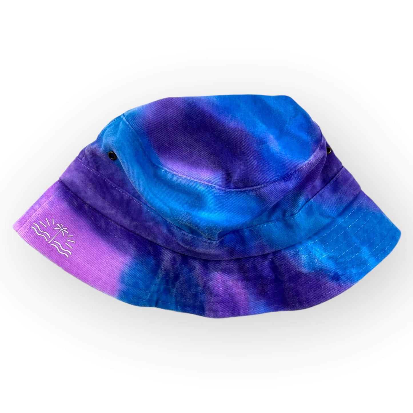 Blues & Purples Tie Dye Bucket Hat - Older Child / Adult Adjustable