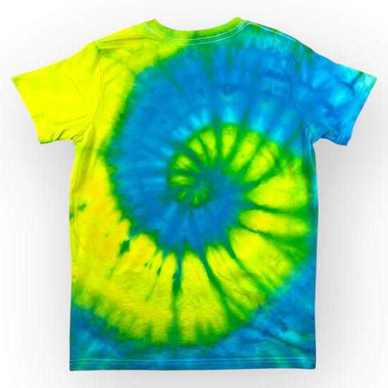 Turquoise & Yellow Tie Dye Tee Age 12