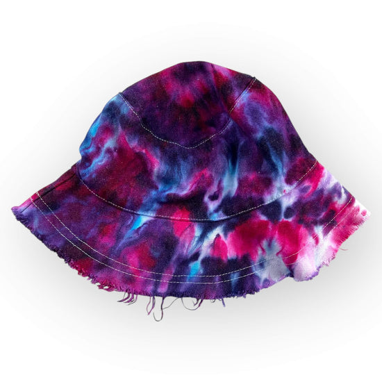 Pink & Purple Tie Dye Floppy Hat - Older Child / Adult Size