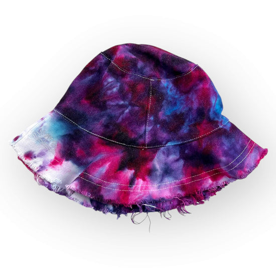 Pink & Purple Tie Dye Floppy Hat - Older Child / Adult Size