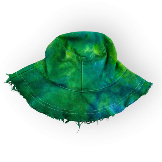 Greens Tie Dye Floppy Hat - Older Child / Adult Size