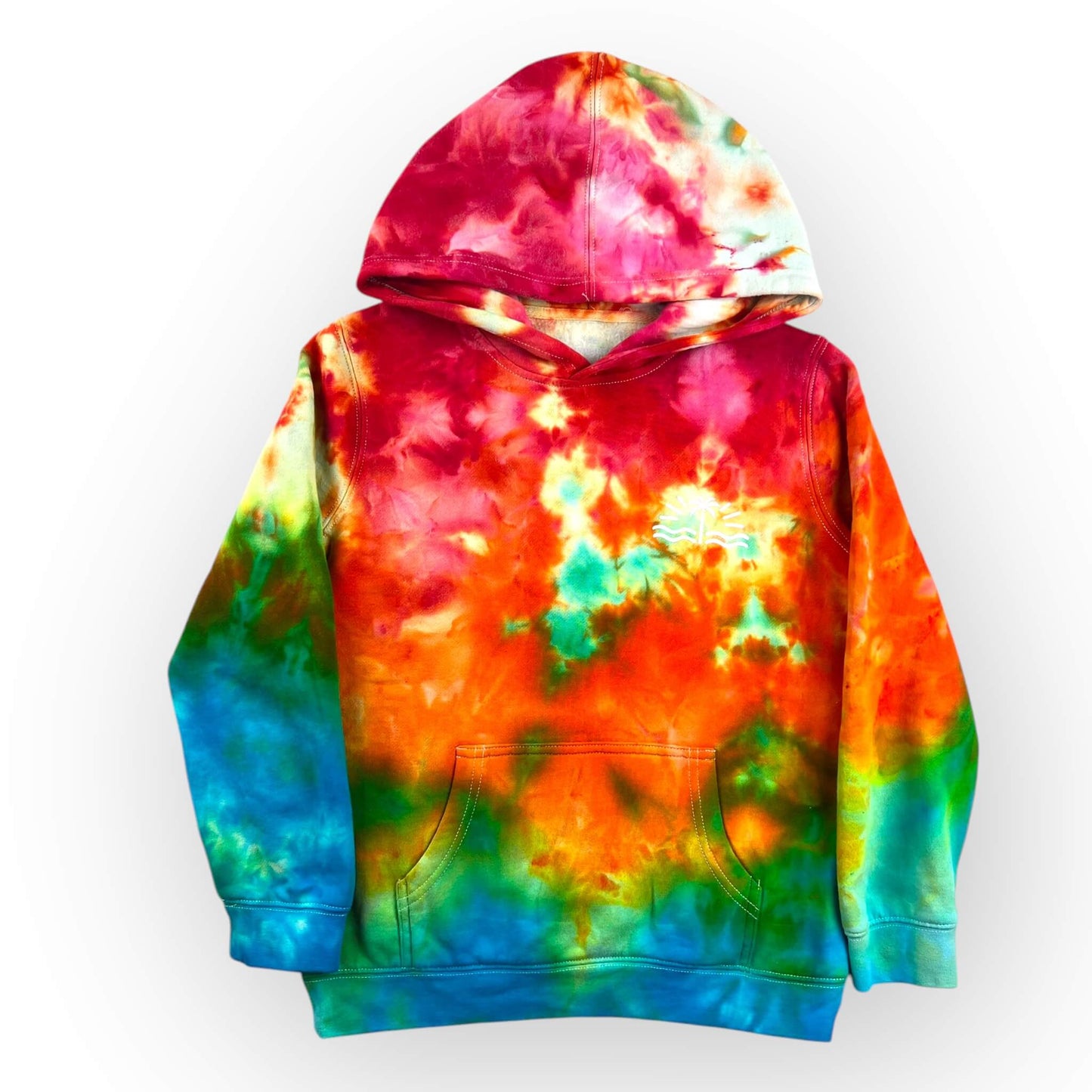 Rainbow Tie Dye Hoodie Age 10