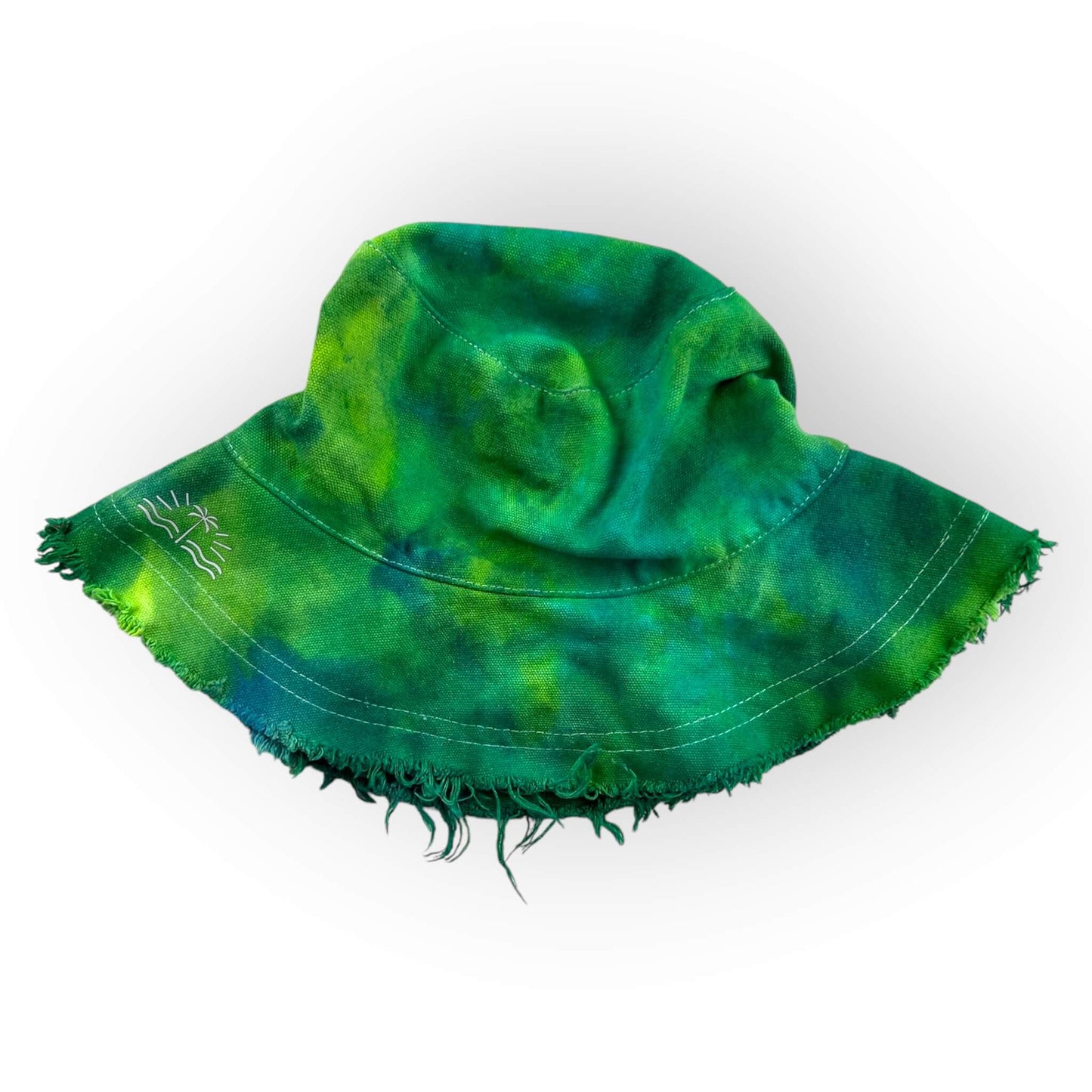 Greens Tie Dye Floppy Hat - Older Child / Adult Size