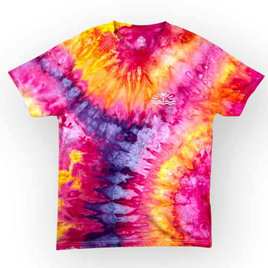 Dark Rainbow Tie Dye Tee - Adults Medium