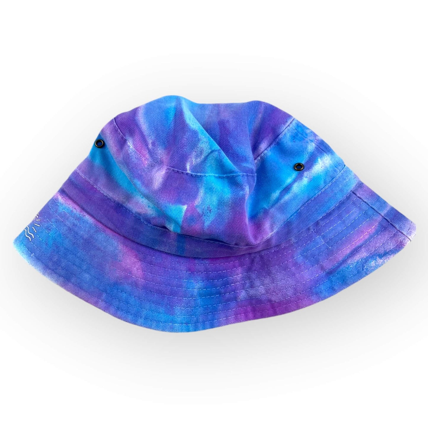 Blues & Purples Tie Dye Bucket Hat - Toddler / Child Adjustable