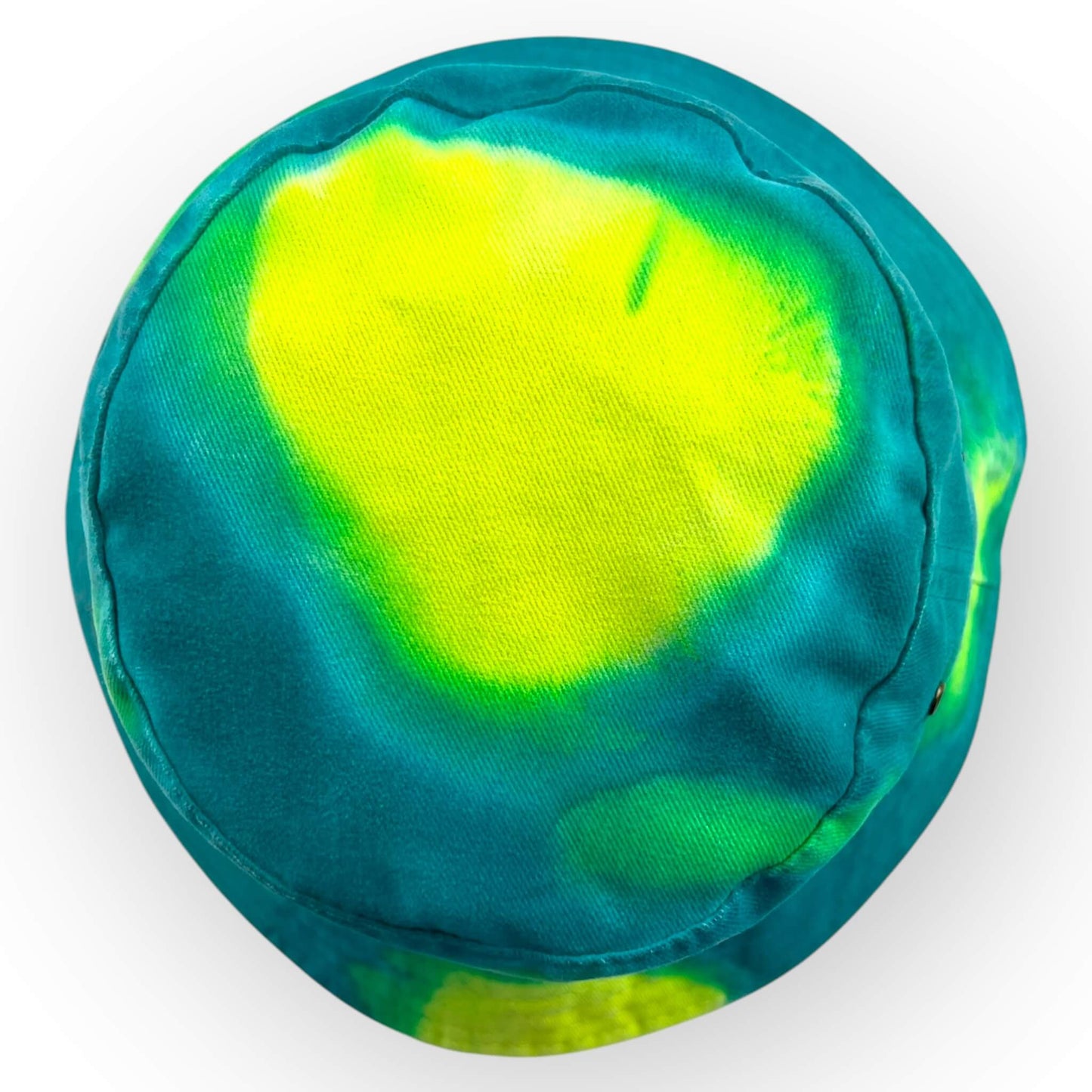 Aqua Yellow Tie Dye Bucket Hat - Toddler / Child Adjustable