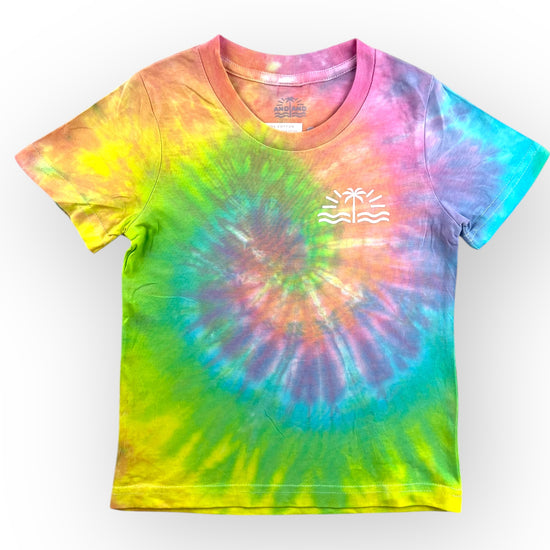 Pastel Rainbow Tie Dye Tee Age 2