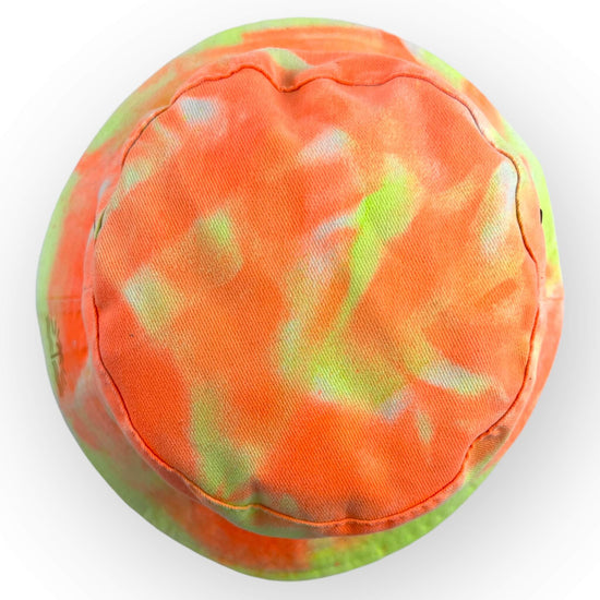 Orange & Yellow Tie Dye Bucket Hat - Toddler / Child Adjustable