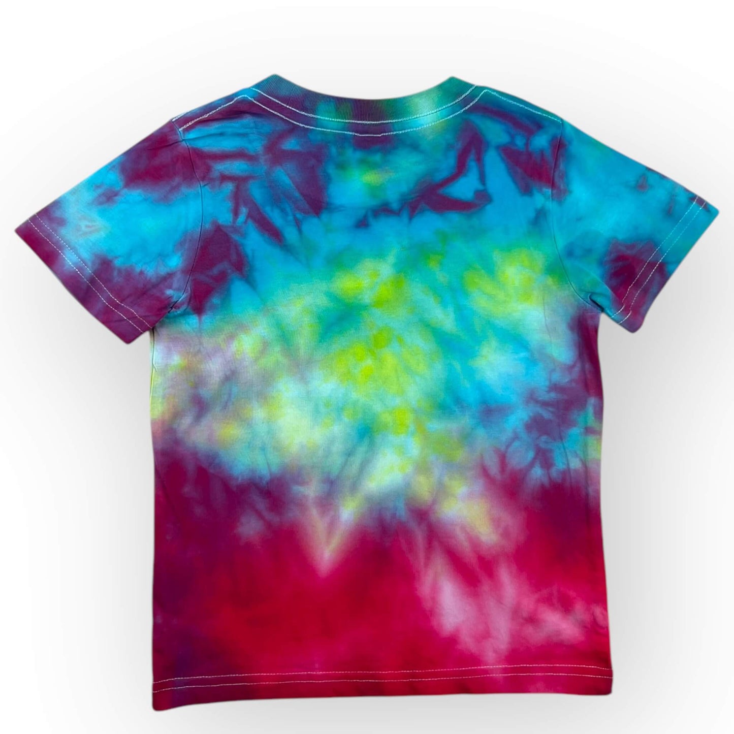 Aqua Pinks Tie Dye Tee Age 4