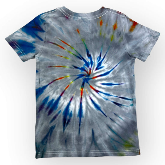 Grey Rainbow Tie Dye Tee Age 6