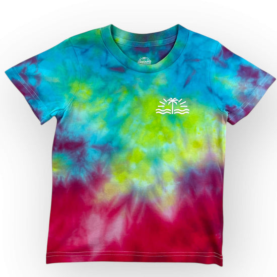 Aqua Pinks Tie Dye Tee Age 4