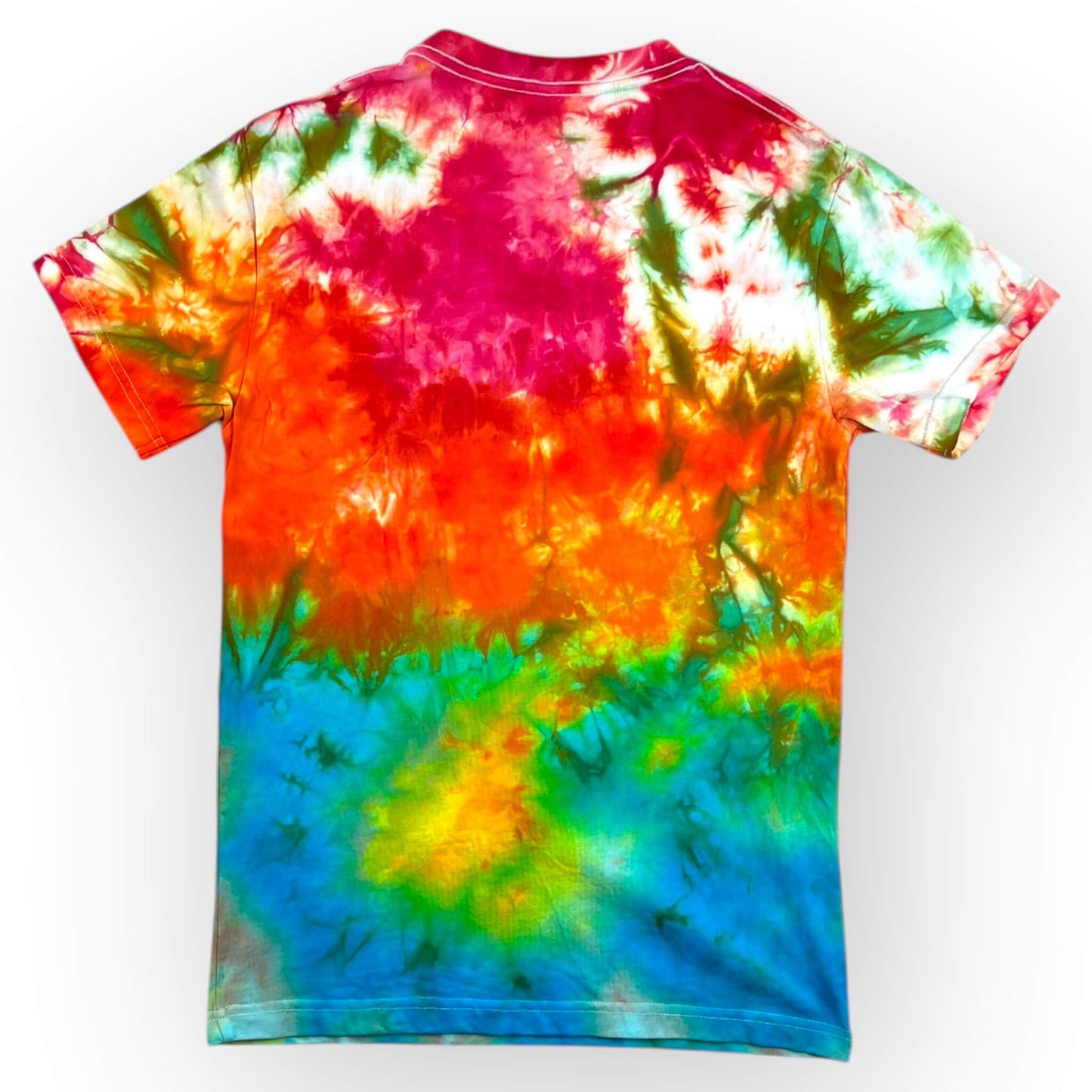 Dark Rainbow Tie Dye Tee - Adult Small