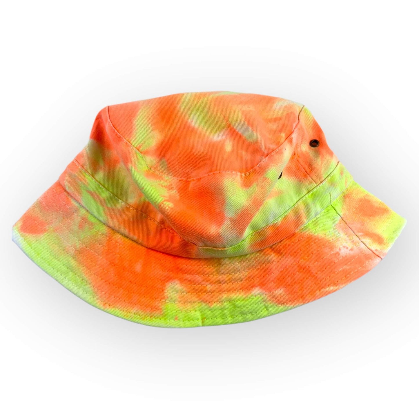 Orange & Yellow Tie Dye Bucket Hat - Toddler / Child Adjustable