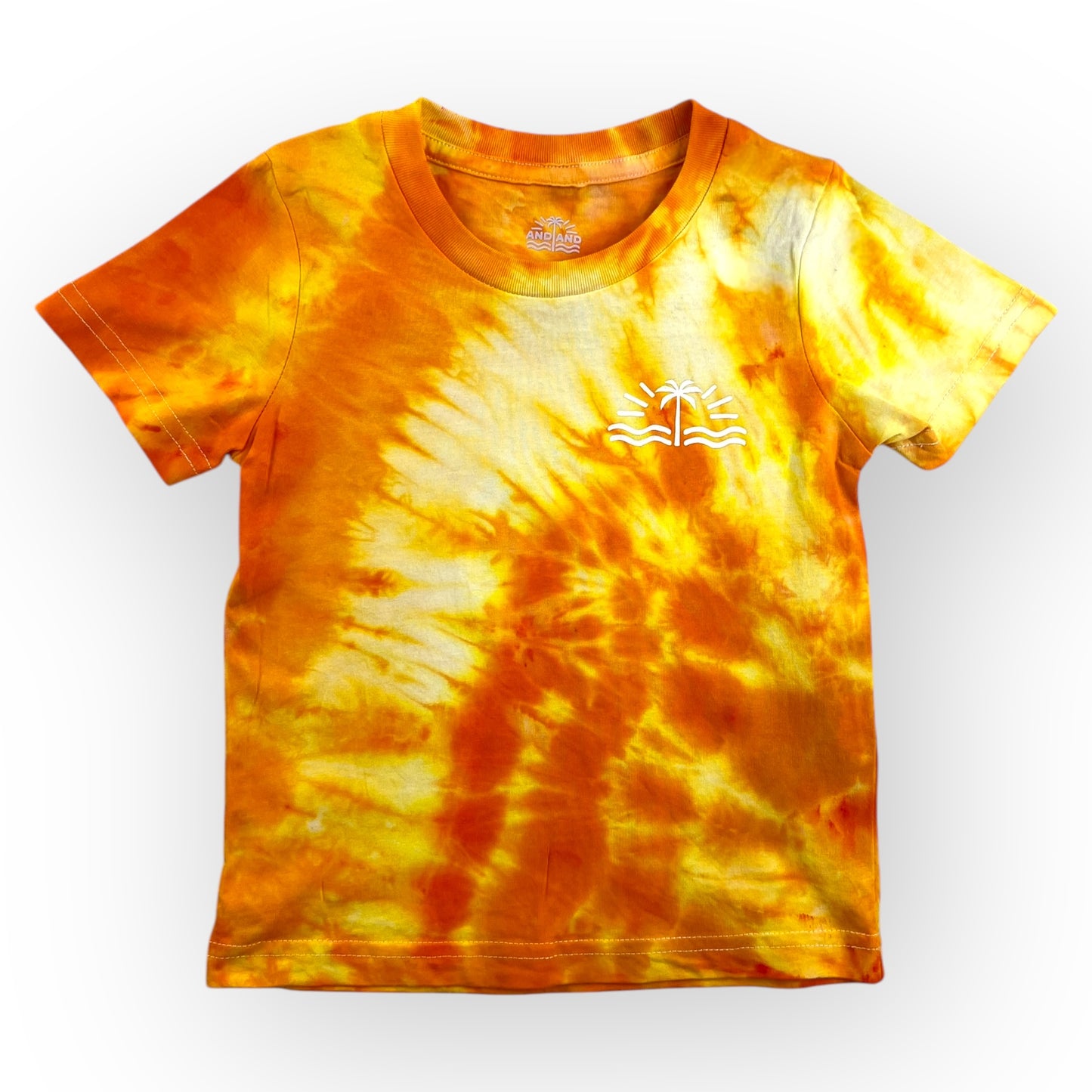 Orange Tie Dye Tee Age 2