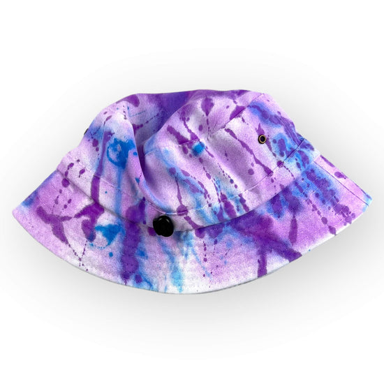 Blues & Purple Tie Dye Bucket Hat - Toddler / Child Adjustable