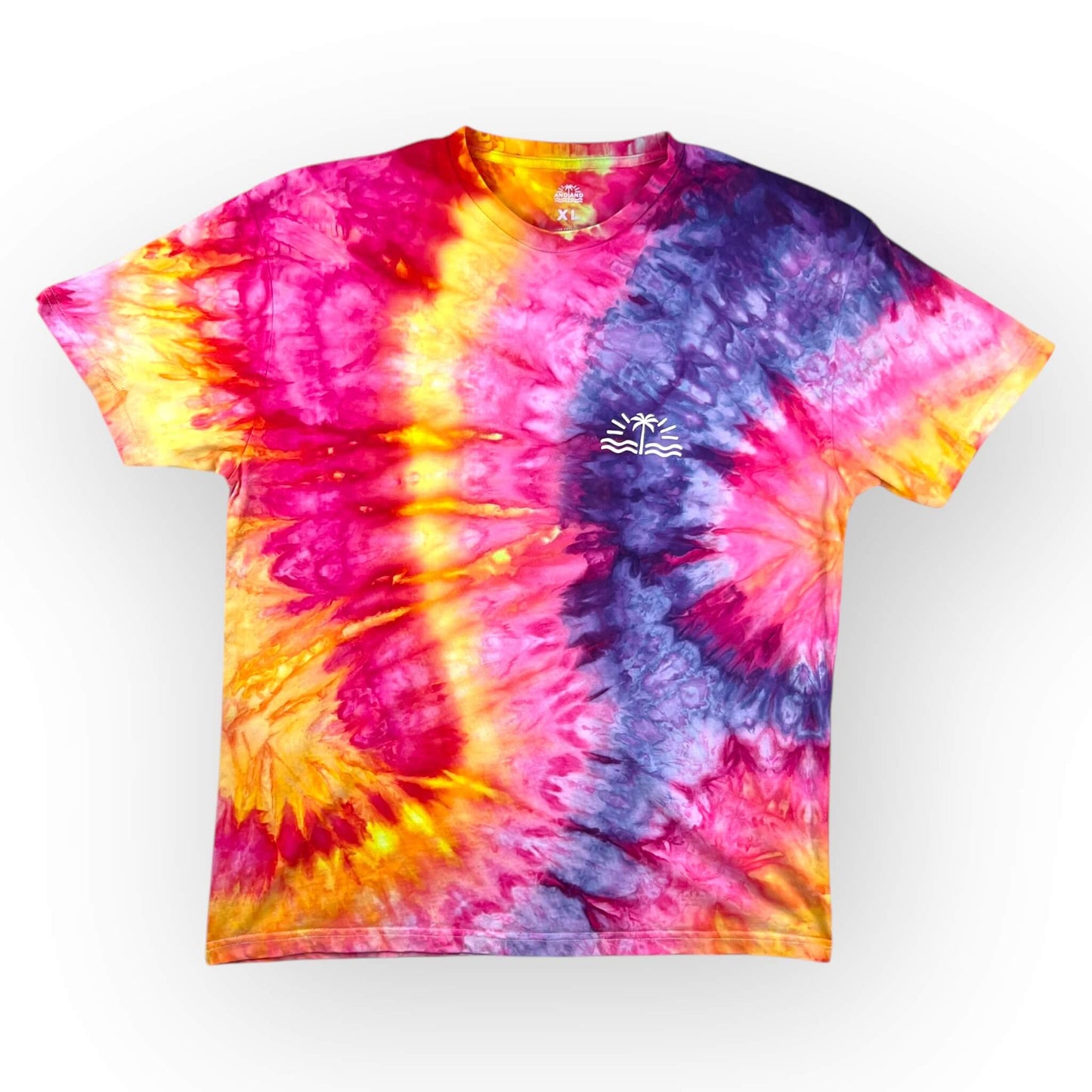 Dark Rainbow Tie Dye Tee - Adult XL