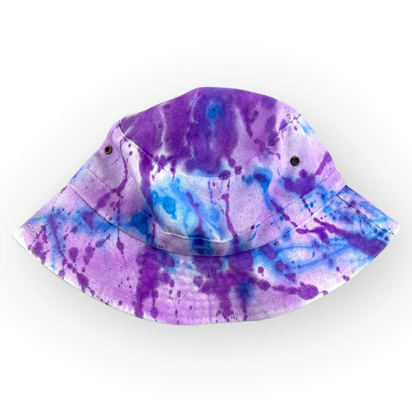 Blues & Purple Tie Dye Bucket Hat - Toddler / Child Adjustable