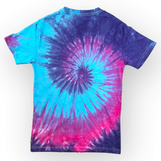 Pink & Blue Tie Dye Tee - Adult Small