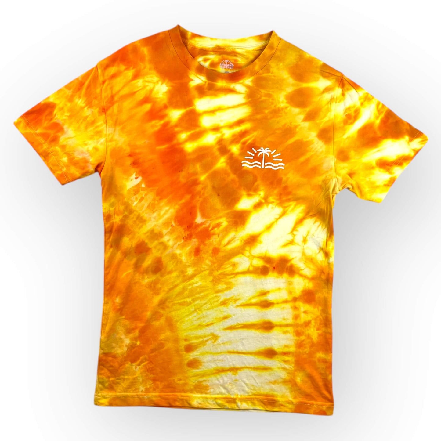 Orange Tie Dye Tee - Adult Small