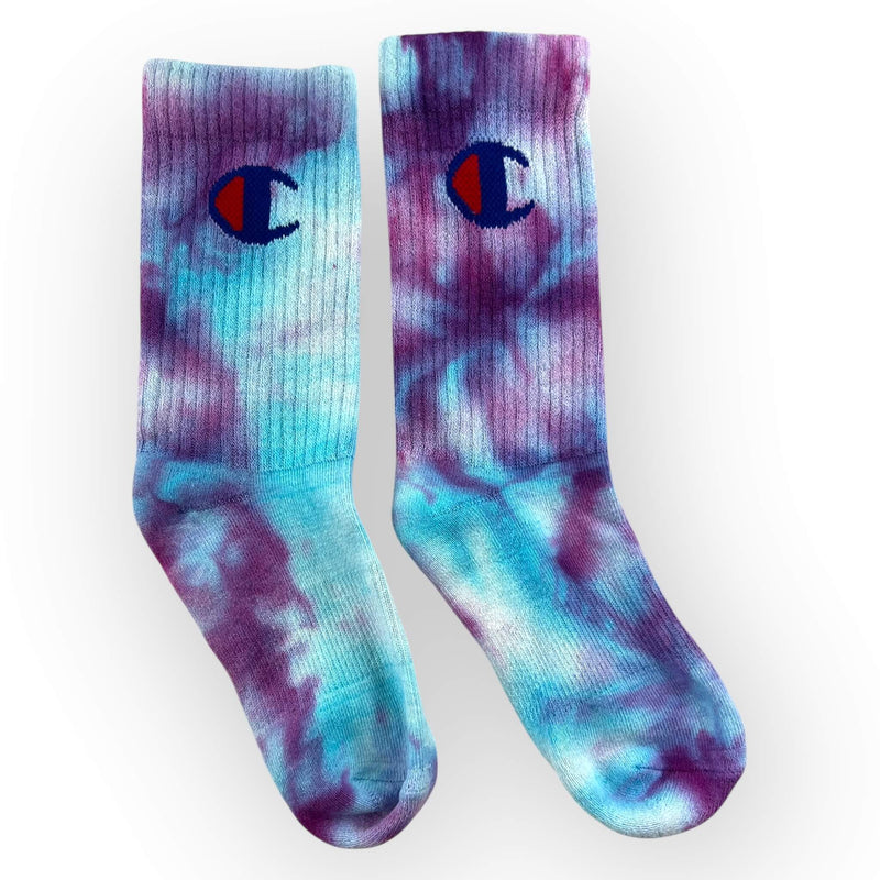 hand dyed Tie Dye Socks - Size 13 - 3 (6 - 8 yrs) by And And Tie Dye