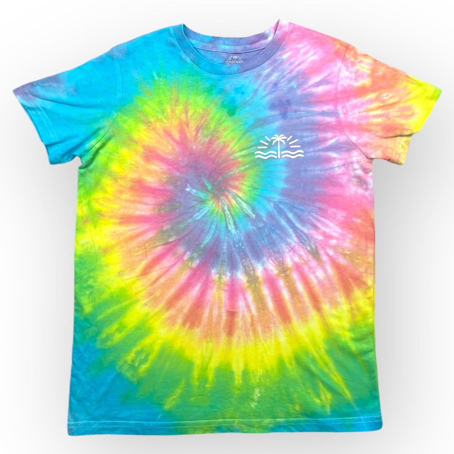 Pastel Rainbow Kids Tie Dye Tee - Made For You