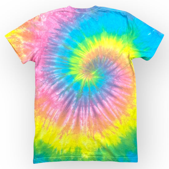 Pastel Rainbow Tie Dye Tee - Adult Small