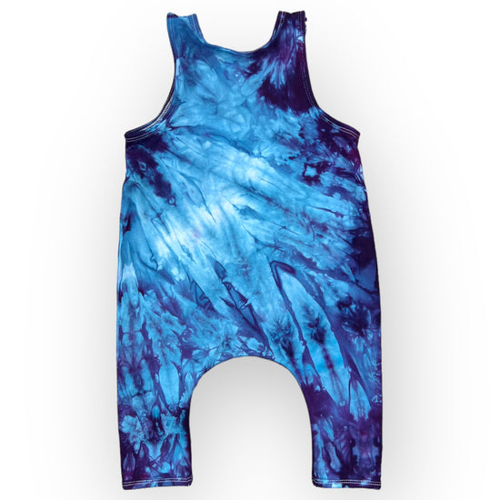 Load image into Gallery viewer, Purples Tie Dye Slouch Romper Age 3-6 Months
