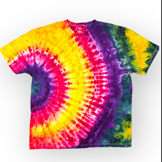 Load image into Gallery viewer, Rainbow Tie Dye Tee - Adults 2XL
