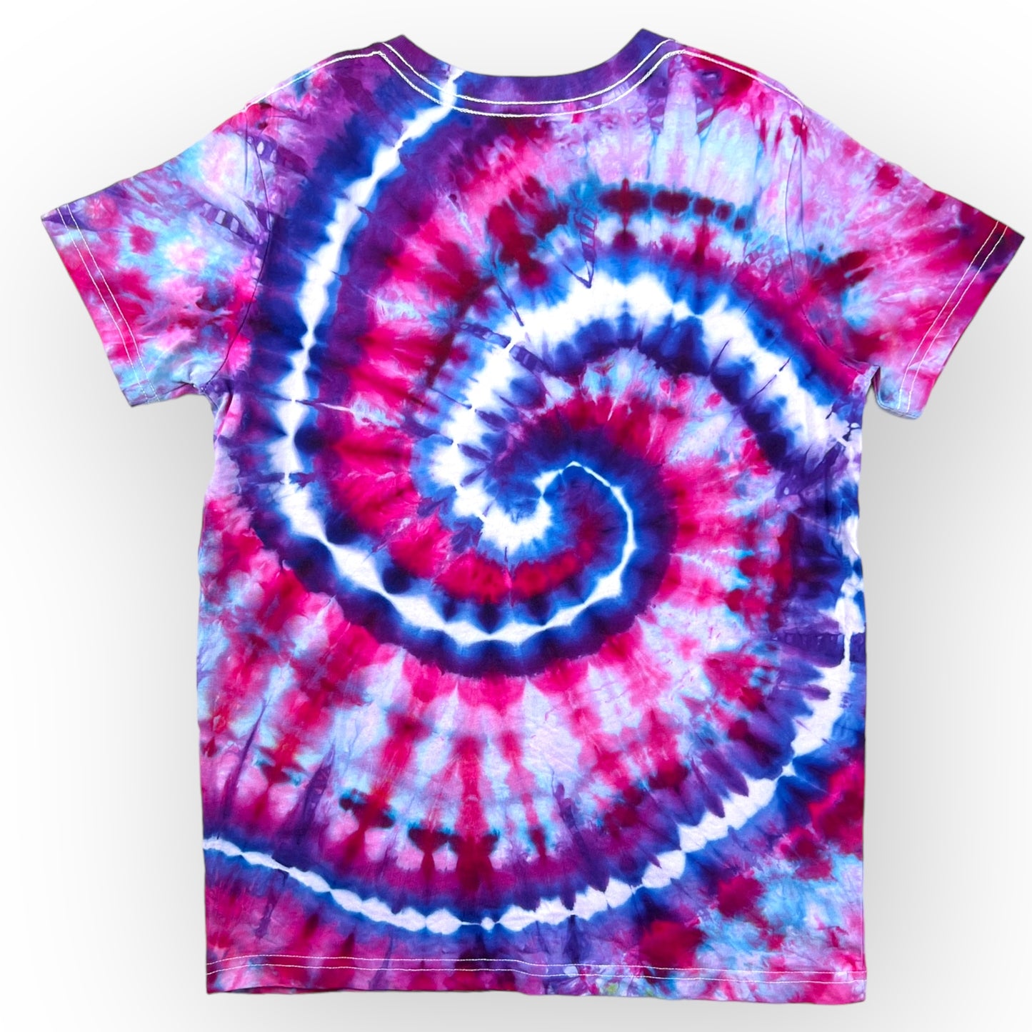 Load image into Gallery viewer, Pink &amp;amp; Purple Tie Dye Tee Age 12
