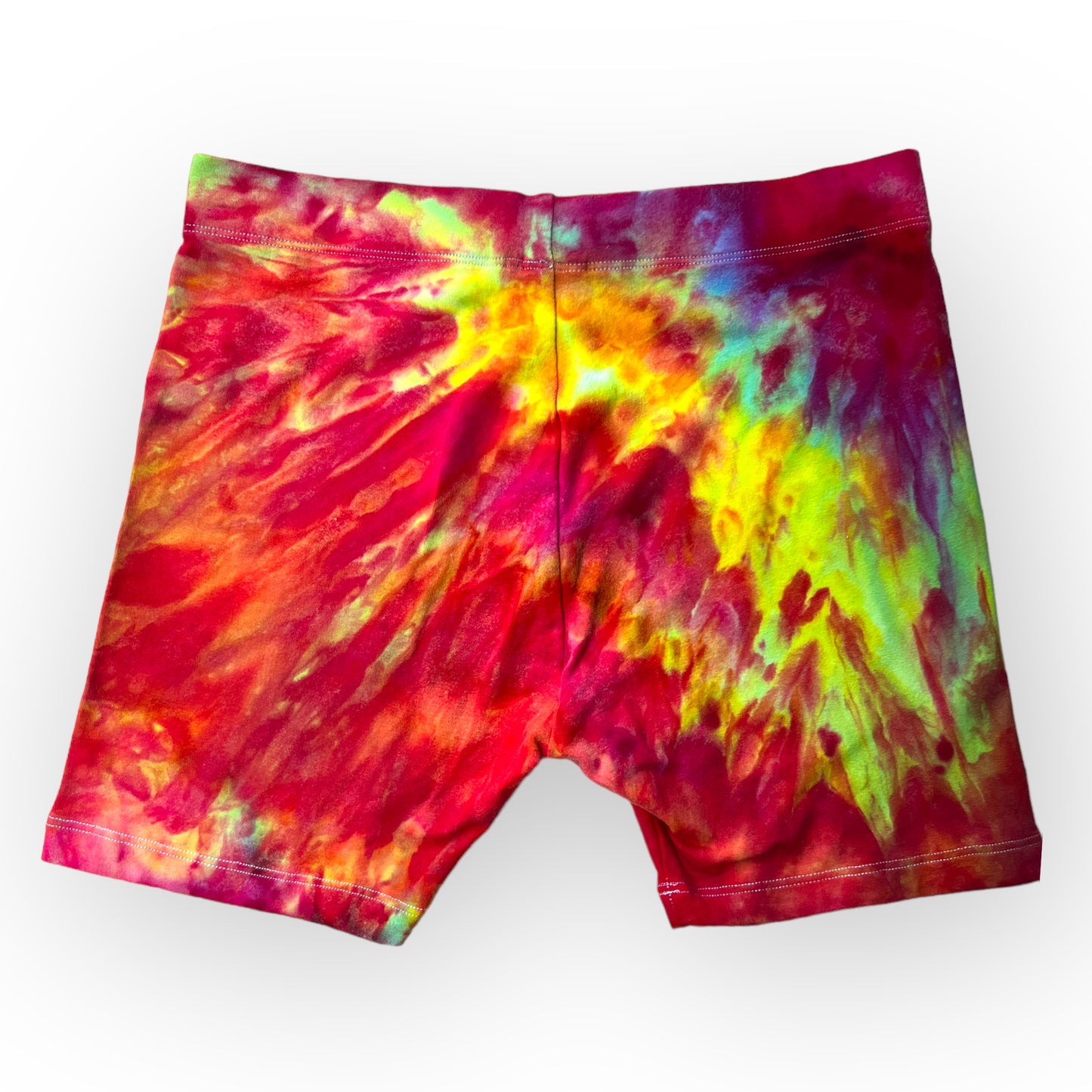 Pinks and Yellows Tie Dye Bike Shorts Age 12