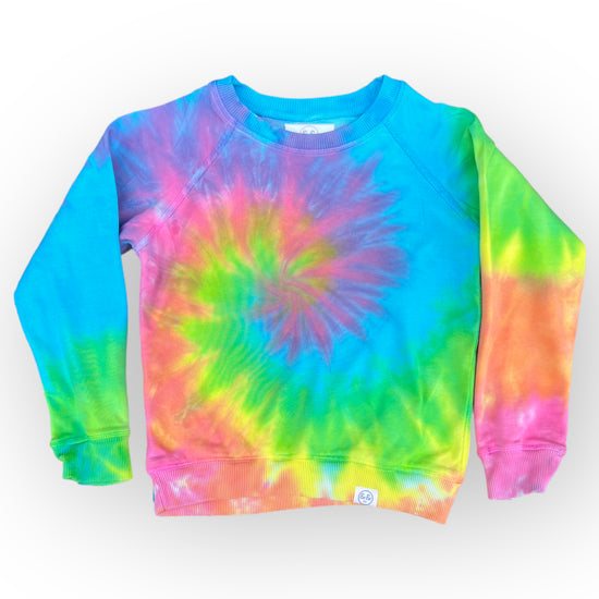 Pastel Rainbow Tie Dye Sweatshirt Age 6