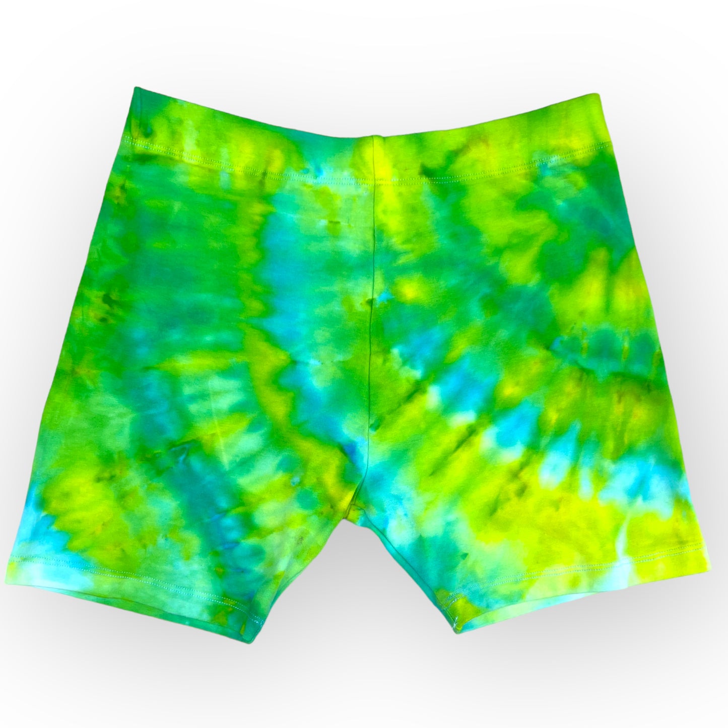 Aqua Greens Tie Dye Bike Shorts Age 12