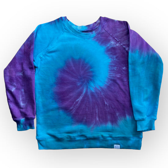 Aqua Purple Tie Dye Sweatshirt Age 10